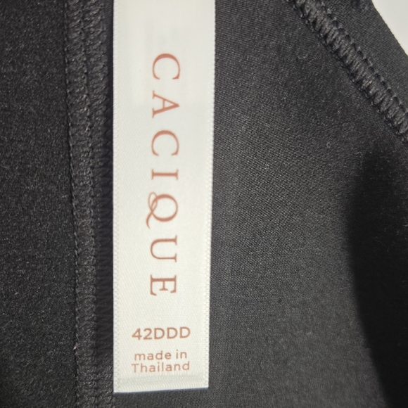 NWT - Floral Print Women's Bra - Black and Pink - 42DDD - Picture 5 of 6